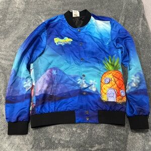 Nickelodeon SpongeBob Kids Blue Puffer Jacket